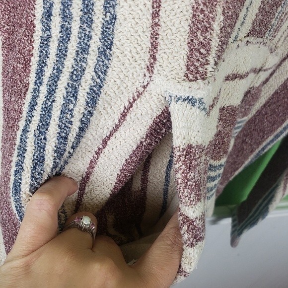 Hollister Women's beach surf surfer striped pullover jacket size small - Picture 5 of 10